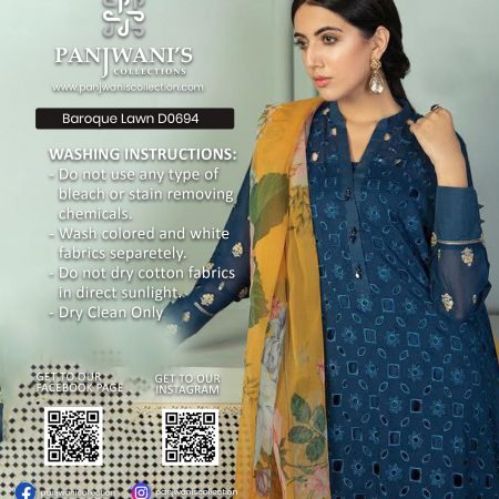 Baroque Jazmin Lawn - D0694