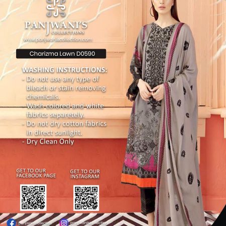 Charizma Luxury Lawn - D0590