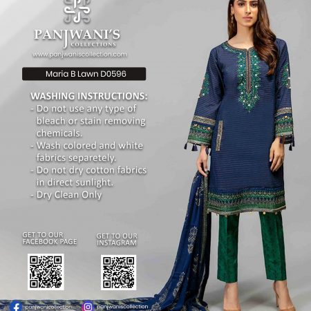 MARIA B Luxury Lawn - D0596