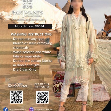Maria B Luxury Lawn DO534