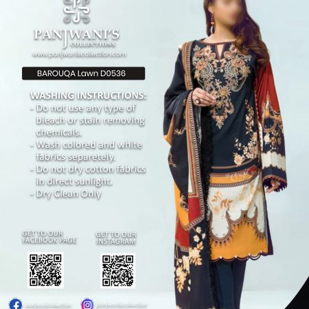 BAROUQA Luxury Lawn - D0536