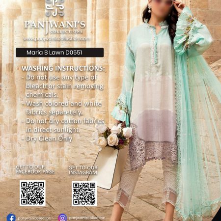 Maria b Luxury Lawn - D0551