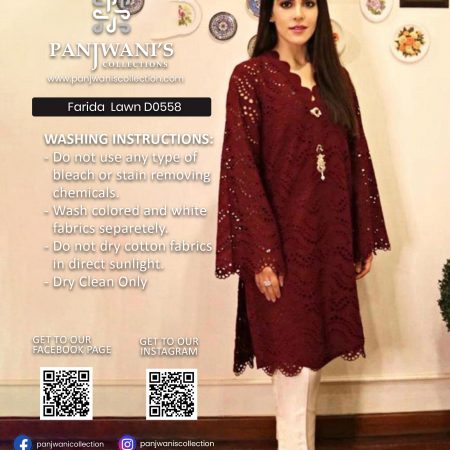 Farida Hassan Luxury Lawn - D0559