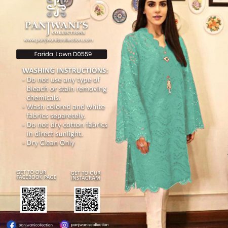 Farida Hassan Luxury Lawn - D0560