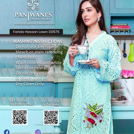 Farida Hassan Luxury Lawn - D0575