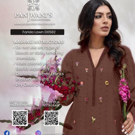Farida Hassan Luxury Lawn - D0582
